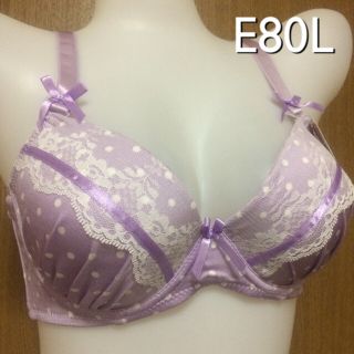 ドットレース ブラショー E80L ラベンダー(ブラ&ショーツセット)