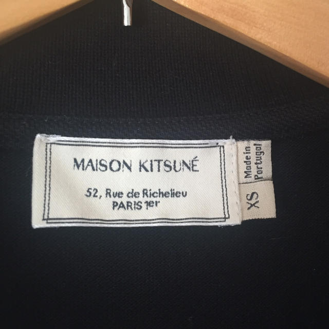 MAISON KITSUNE'(メゾンキツネ)のメゾンキツネ kitsune 定番ポロシャツ XS ブラック レディースのトップス(ポロシャツ)の商品写真