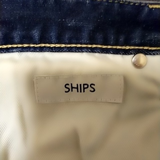 SHIPS(シップス)の7,8回着用の美品！　SHIPS 17SS セルビッジユーズドテーパードデニム メンズのパンツ(デニム/ジーンズ)の商品写真