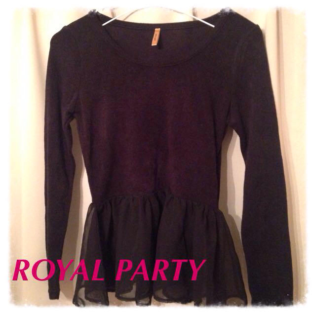 ROYAL PARTY(ロイヤルパーティー)のROYALPARTYペプラムトップス レディースのトップス(カットソー(長袖/七分))の商品写真