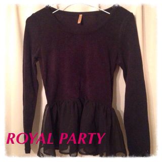 ロイヤルパーティー(ROYAL PARTY)のROYALPARTYペプラムトップス(カットソー(長袖/七分))