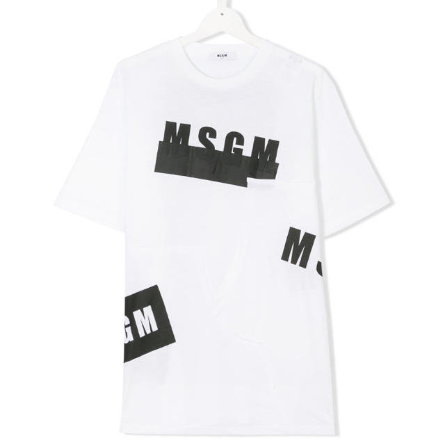 MSGM(エムエスジイエム)の2018SS 新作✨  MSGM フロント&バックデザインロゴ Tシャツ レディースのトップス(Tシャツ(半袖/袖なし))の商品写真