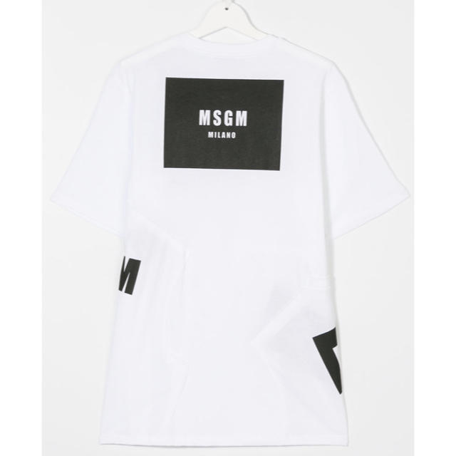 MSGM(エムエスジイエム)の2018SS 新作✨  MSGM フロント&バックデザインロゴ Tシャツ レディースのトップス(Tシャツ(半袖/袖なし))の商品写真