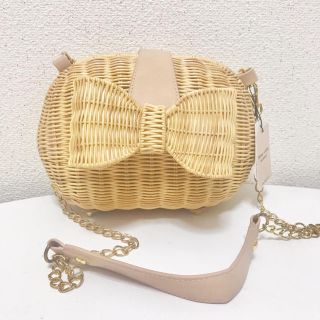 ハニーサロン(Honey Salon)のhoney salon リボン カゴ バッグ(ショルダーバッグ)