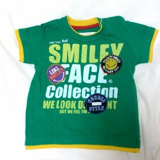 nico様専用☆グリーンTシャツ＆アンパンマン肌着☆smileyface☆90(Tシャツ/カットソー)