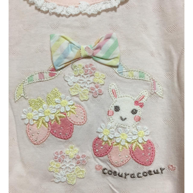 coeur a coeur(クーラクール)のクーラクール 2018 初夏 半袖Tシャツ 95cm 新品 キッズ/ベビー/マタニティのキッズ服女の子用(90cm~)(Tシャツ/カットソー)の商品写真