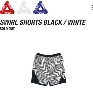 シュプリーム(Supreme)の即完売！SWIRL SHORTS BLACK / WHITE XL 正規品(ショートパンツ)