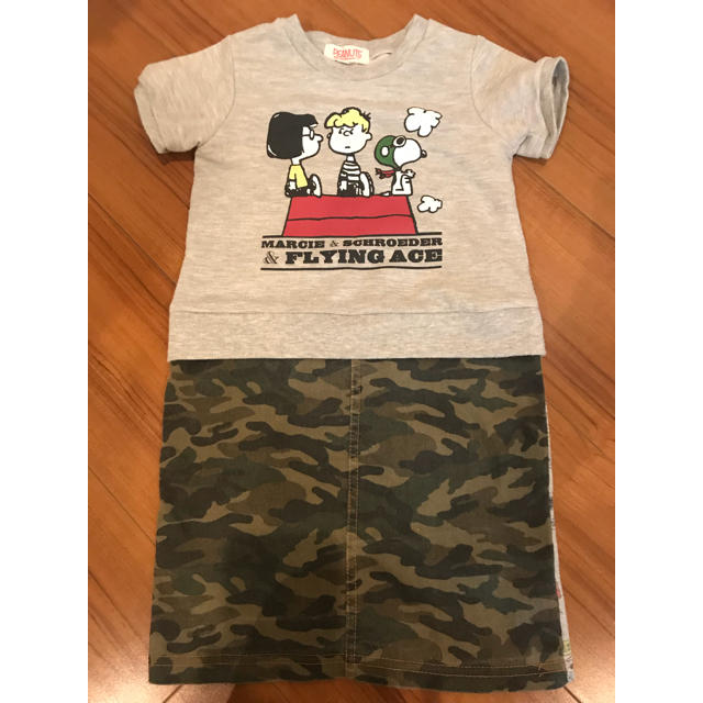 PEANUTS(ピーナッツ)のスヌーピー ワンピース キッズ/ベビー/マタニティのキッズ服女の子用(90cm~)(ワンピース)の商品写真