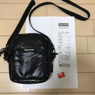 シュプリーム(Supreme)の即完売 2017SS シュプリームショルダー（黒）(ショルダーバッグ)