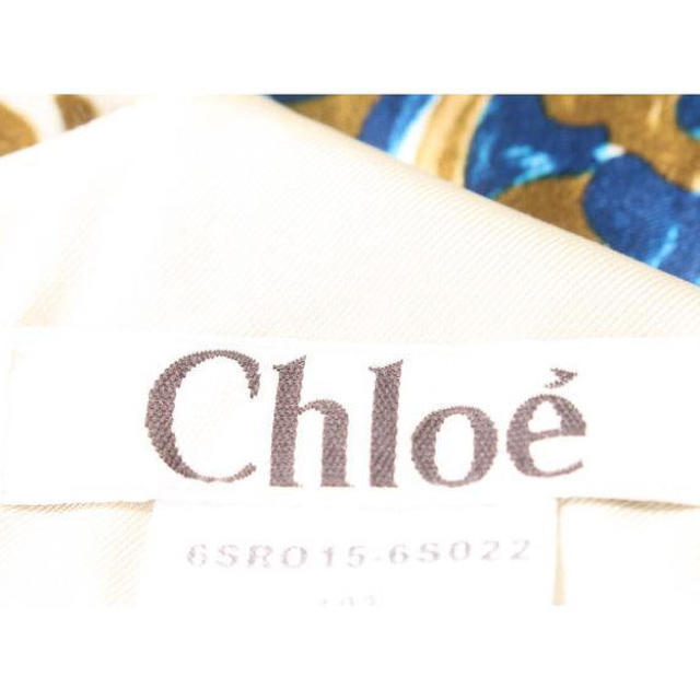 Chloe(クロエ)のクロエChloe 総柄シルク混ノースリーブワンピース レディースのワンピース(ひざ丈ワンピース)の商品写真