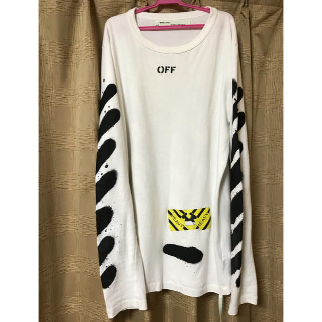 メンズoff-white スプレーカットソー