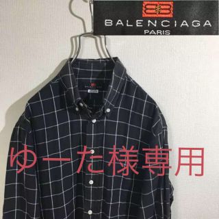 バレンシアガ(Balenciaga)のBALENCIAGA バレンシアガ グレンチェック 長袖シャツ 古着(シャツ)