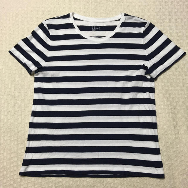 MUJI (無印良品)(ムジルシリョウヒン)の無印良品 ボーダーtシャツ♪ レディースのトップス(Tシャツ(半袖/袖なし))の商品写真