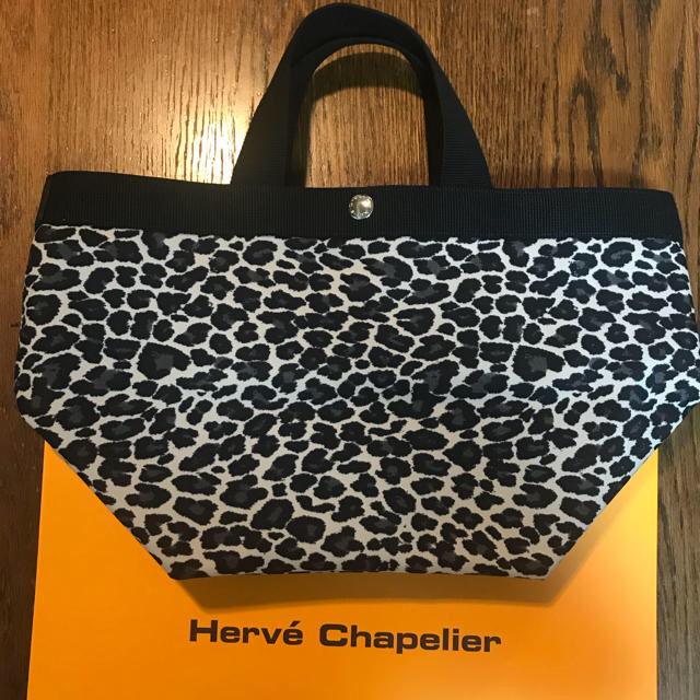 トートバッグHerve Chapelier エルベシャプリエ パンサーブランノワール