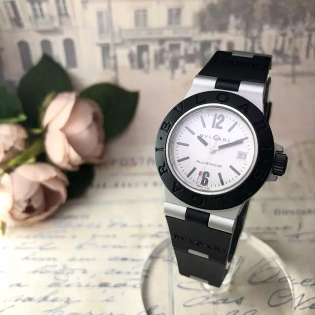 極美品 ✨ブルガリ アルミニウム ✨ 動作確認済み レディース 腕時計