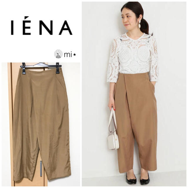 IENA(イエナ)の超美品❣️ IENA 今期完売 リヨセルリネンルーズペグトップパンツ 36 レディースのパンツ(クロップドパンツ)の商品写真