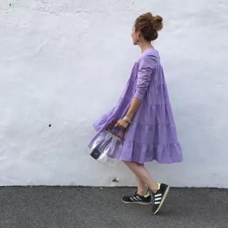 ザラ(ZARA)のmite select 完売 fairy dress ライラック ワンピース(ひざ丈ワンピース)