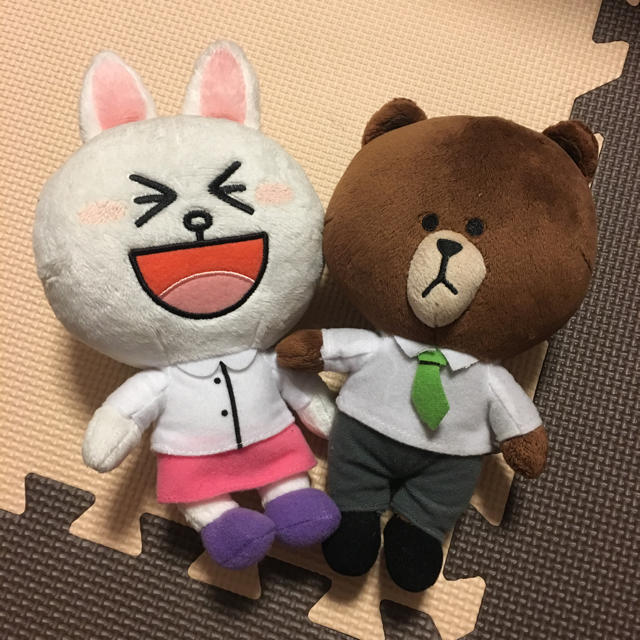 LINE ブラウン コニーぬいぐるみ エンタメ/ホビーのおもちゃ/ぬいぐるみ(ぬいぐるみ)の商品写真