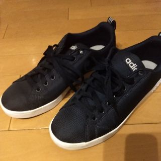 アディダス(adidas)のアディダス/adidas neo　スニーカー　ネイビー　25.5cm(スニーカー)