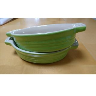 ルクルーゼ(LE CREUSET)の【再値下げ】ル・クルーゼ  スタッカブルオーバルディッシュ  ２枚(食器)