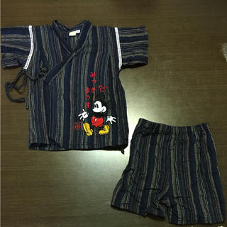 ディズニー(Disney)の美品 ミッキー 甚平 95 男の子 夏物(甚平/浴衣)