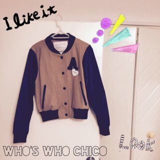 フーズフーチコ(who's who Chico)のChico ワッペン付きスタジャン(スタジャン)