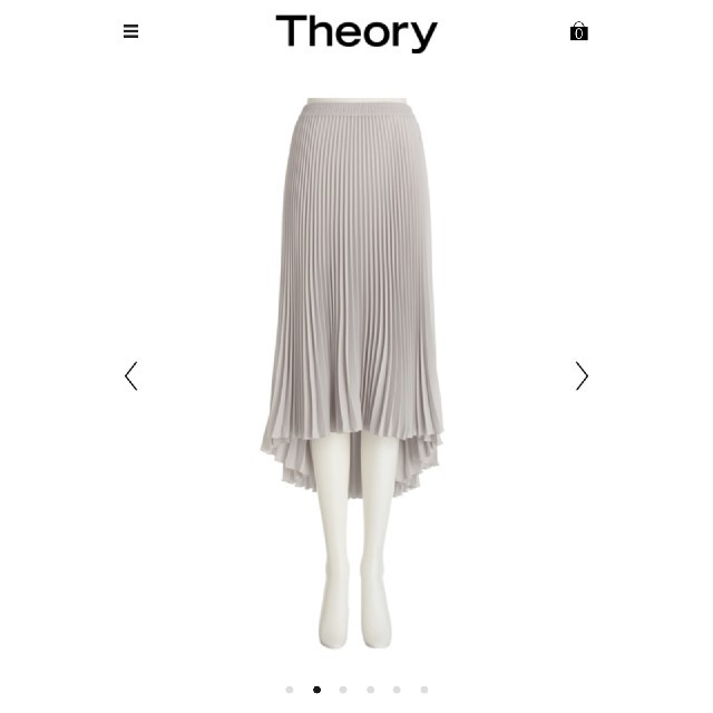 値下げ 18SS theory プリーツスカート