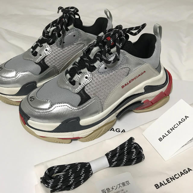 balenciaga triple s シルバー 国内正規品 43