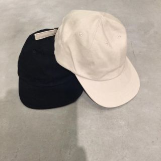 サンシー(SUNSEA)のUNUSED 17ss 13.5oz デニムキャップ ブラック(キャップ)