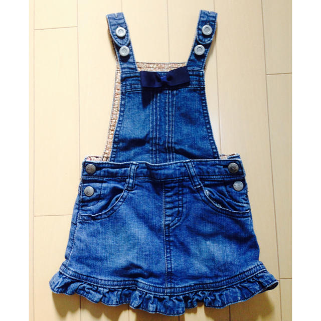 anyFAM(エニィファム)の女の子90cmデニムスカート キッズ/ベビー/マタニティのキッズ服女の子用(90cm~)(スカート)の商品写真