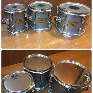 パール(pearl)のT.T様専用パール Pearl 小口径タム 6"〜10"セット ケース付き(タム)