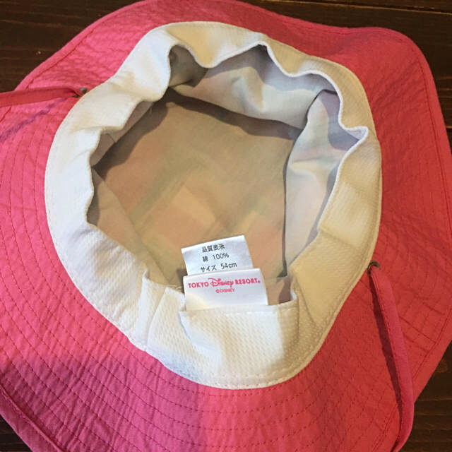 Disney(ディズニー)のミニーちゃん帽子ピンク54cm綿コットン キッズ/ベビー/マタニティのこども用ファッション小物(帽子)の商品写真