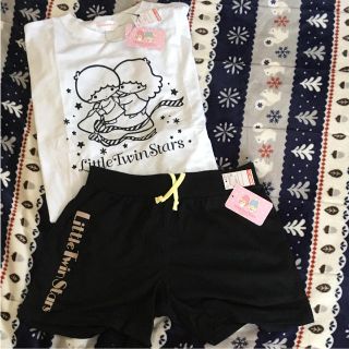 シマムラ(しまむら)のキキララ♡TシャツショーパンセットしまむらLサイズ新品未使用サンリオ(Tシャツ(半袖/袖なし))