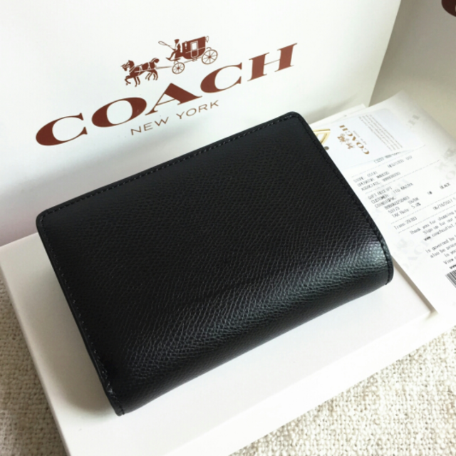 COACH(コーチ)のCOACH長財布 コーチ正規品財布 F53436 二つ折り財布 ブラック レディースのファッション小物(財布)の商品写真