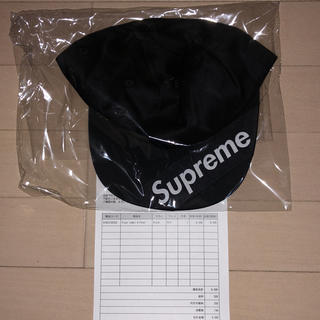 シュプリーム(Supreme)のsupreme visor label 6-panel 黒 black 18ss(キャップ)