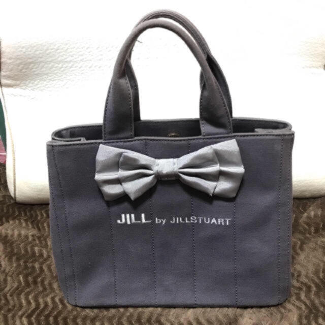 JILLby JILLSTUART????ナイロンエンブロイダリーバッグ リボン