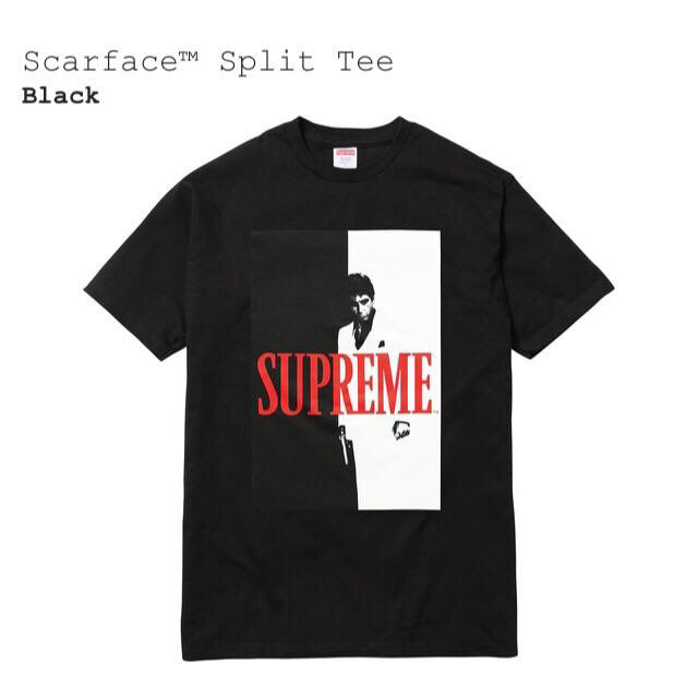 Supreme Scarface Split Tee Black M