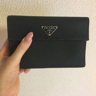 プラダ(PRADA)のプラダ 折りたたみ財布 ブラック(財布)