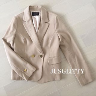 ジャスグリッティー(JUSGLITTY)の♡美品♡ジャスグリッティー テーラードジャケット ベージュ(テーラードジャケット)