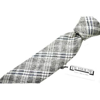 タイユアタイ(TIE YOUR TIE)の♂【新品】タイユアタイ ネクタイチェック グレー(ネクタイ)