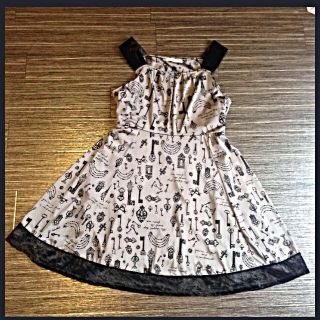 アクシーズファム(axes femme)のaxes femme 鍵モチーフワンピ(ひざ丈ワンピース)