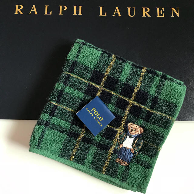 POLO RALPH LAUREN - POLO RALPH LAUREN タオルハンカチ ミニテリー ポロベア レアの通販 by HIP