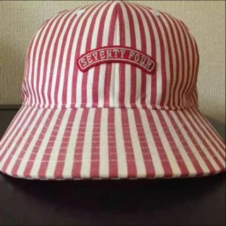 セブンティーフォー(SEVENTY FOUR)のseventy four ストライプ BB CAP(キャップ)