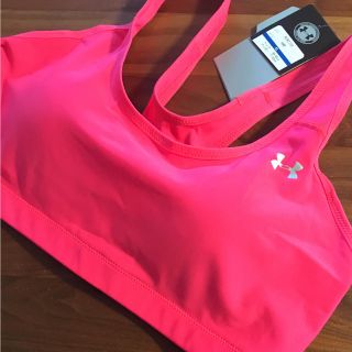 アンダーアーマー(UNDER ARMOUR)のアンダーアーマー スポーツブラ XL  ピンク(ヨガ)