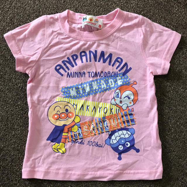 BANDAI(バンダイ)の【新品・未使用】アンパンマン 半袖Tシャツ SET キッズ/ベビー/マタニティのキッズ服女の子用(90cm~)(Tシャツ/カットソー)の商品写真