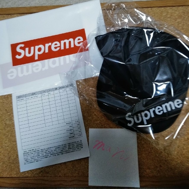 Supreme visor label 6-panel cap