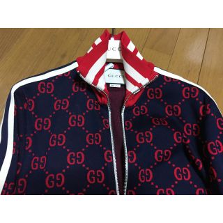 グッチ(Gucci)の●GUCCIグッチ18ss今期GG柄ジャージジャケットメンズXS●(ジャージ)