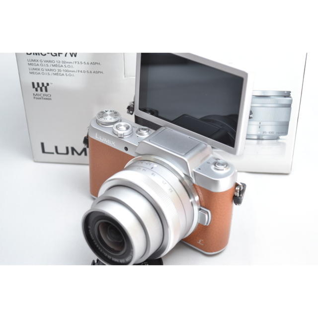 ☆おしゃれなブラウン♪WiFiも自撮りも☆LUMIX GF7 レンズキット ...