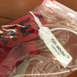 OFF-WHITE - 希少 OFF-WHITE INDUSTRIAL BELT REDの通販 by JML｜オフ