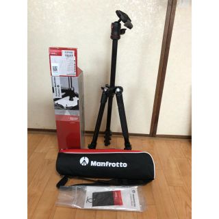 マンフロット(Manfrotto)のManfrotto コンパクト三脚 Befree アルミ 4段 ボール雲台キット(自撮り棒)